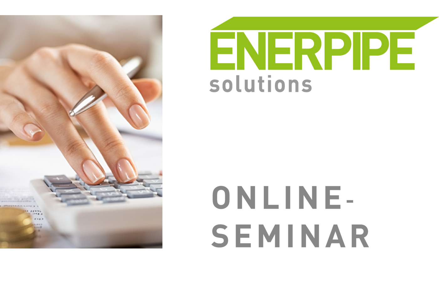 ENERPIPE solutions banner online seminar Wärmenetzrechner